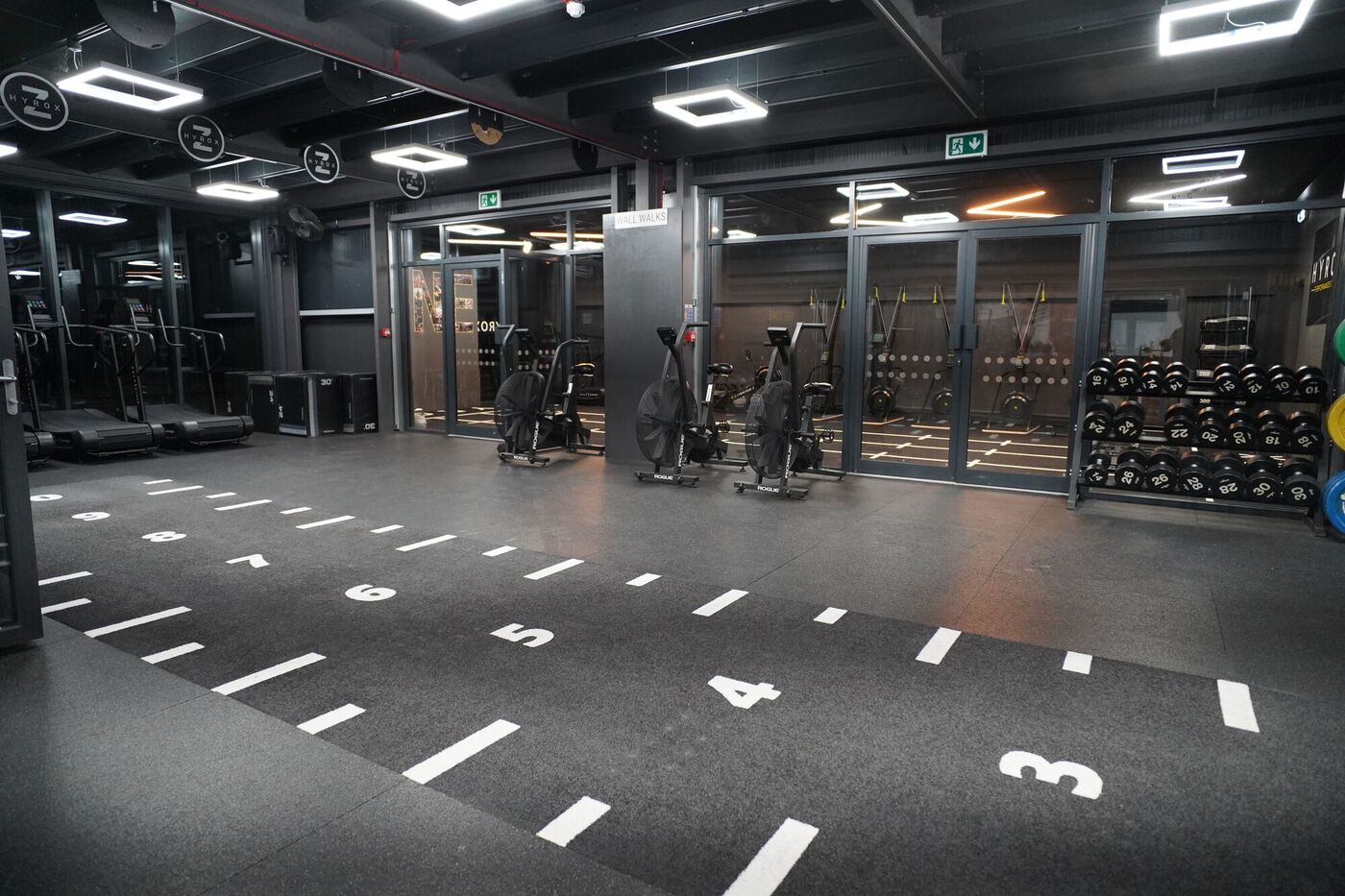 Sled track and conditioning area