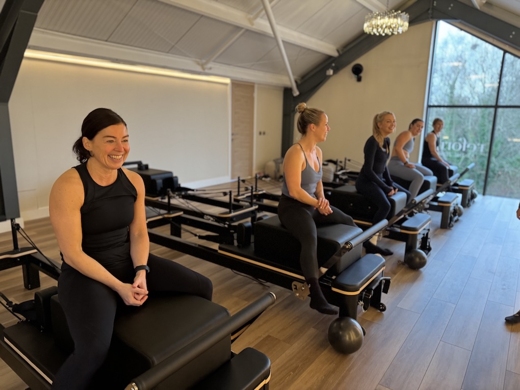 Reformer Pilates class in our studio